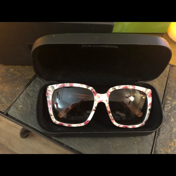 Dolce & Gabbana Sunglasses DG4077M - Pink White Floral Frames - Picture 1 of 13